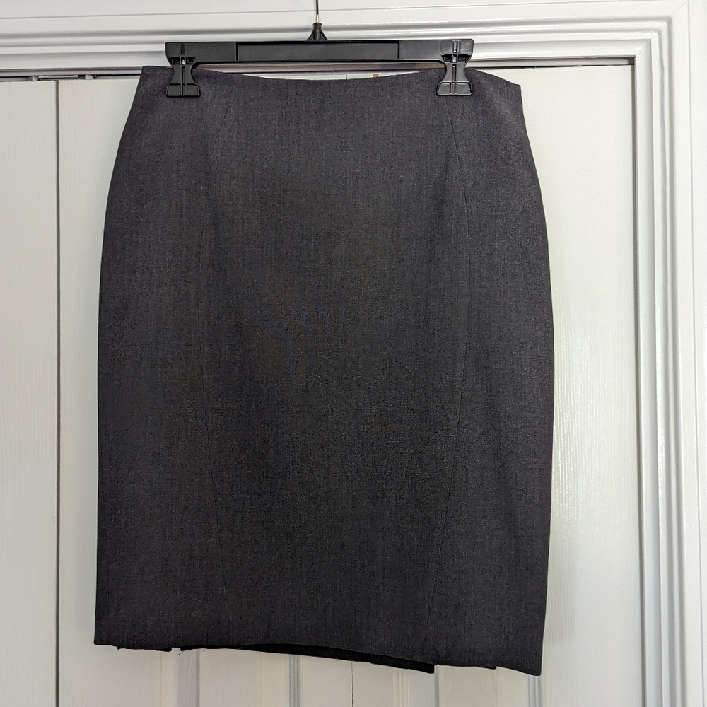 Tahari gray pencil skirt suit separate